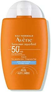 Avene Sunscreen Aqua-fluid SPF50+ 40ml, face sunscreen with invisible finish, ultra-lightweight texture, fragrance free