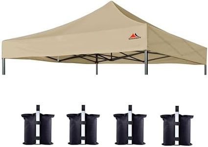 SCOCANOPY Commercial 10x10 Canopy Replacement Canopy Top,Canopy Cover ONLY (Khaki)