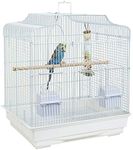 WUNDAPETS LIBERTA SIAM WHITE BUDGIE CANARY FINCH BIRD CAGE FEEDER PERCHES SWING