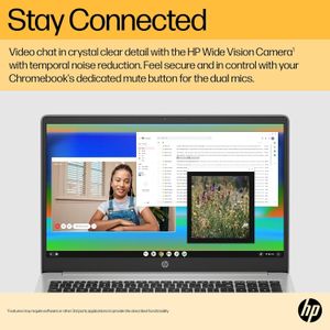 HP Chromebook 15.6" Laptop – 128GB, Mineral Silver