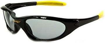 Kids K20 Sunglasses UV400 Rated Ages 3-10 (Black Yellow, Black)