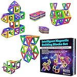 Desire Deluxe Magnetic Building Blocks 40pc Construction Toys Set for Kids Game | STEM Creativity Educational Magnets Toy Blocks for Boys Girls Age 3 4 5 6 7 Year Old