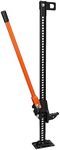 VEVOR High Lift Farm Jack, 48" Utility Farm Jack, 7000 lbs Capacity Ratcheting Off Road Utility Jack, Heavy-Duty Farm Jack for Tractor, Truck, SUV, Bumper Lift, Orange