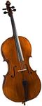 Cremona SC-500 Premier Artist Cello Outfit – 4/4 Size – Hand-Carved Spruce & Maple, Flamed Maple Back, Aubert Bridge, Anton Breton Strings, Brazilwood Bow, Padded Bag