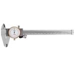 Nimomo Dial Caliper Measuring 0?150mm Dial Caliper Stainless Steel Shockproof Vernier Measuring Gauge 0.02mm Resolution