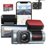 Dual Dash Camera Front and Rear Camera Walbison Dual Dashcams Gift GPS Mini WiFi Wireless Canada Cards hardwire Uber vantrue 1080p FHD cams Card Channel Dashboard doordash Izeeker kit Security