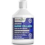 Marine Collagen Liquid 10000mg Sugar Free, Hydrolysed Peptides | Hyaluronic Acid, Biotin, Silica, Vitamin C, Vitamin D3 | Healthy Skin, Hair, Nails, Joints, Muscles | Liquid Collagen for Women & Men