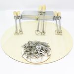 keesoon Premium 1"" Branding Iron for Wood A-Z Alphabet and 0-9 Numbers Branding Iron 46 Pcs Perfect for DIY Woodworking and Branding Projects(1 in A-Z & 0-9 Full Set), LL-K001