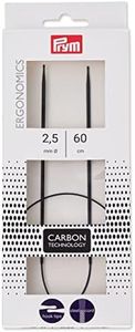 Prym 215 201 Circular Ergonomic Knitting Needle Carbon 2.5/60
