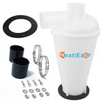 Cyclone Dust Collector Dust Separator Dust Collection Shop Vac Accessories (White)