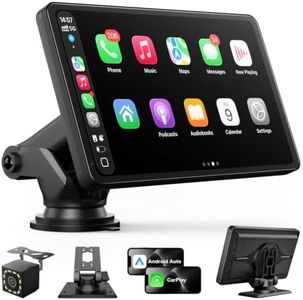 Carplay Screen for Car, 7" Wireless Apple Carplay & Android Auto