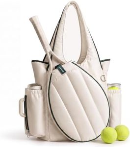 TOPEAST Tennis Bag for Women, Quilted Tennis Racket Backpack