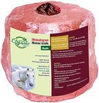 Smart Organic Foods Himalayan Animal Horse Lick Natural Pink Salt, Natural shape salt with strong hanging Rope Suitable for all Animals 1-1.5 kg Salt l Product from Pakistan