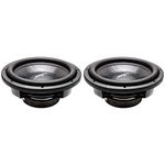 (2) Skar Audio VD-12 D2 12" 800W Max Power Dual 2 Ohm Shallow Mount Subwoofers, Pair of 2