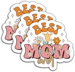 (3Pcs) Best Mom Ever Sticker Mother's Day Gifts Die Cut Waterproof Vinyl Decals for Mom Mama Mommy Grandma Decoration for Phones, Books, Laptops, Waterbottles, Tumblers,Cups, Kindles 3 x 2.8 Inch