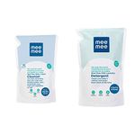 Mee Mee Anti-Bacterial Baby Liquid Cleanser (1.2L) & Mild Baby Liquid Laundry Detergent, 500ml Combo