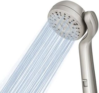 Waterpik Transform Pivoting RV Shower Head with Ultra-Flexible Hose and Pause Switch, Great for Campers, Trailers, Boats, 5-Mode with High Pressure Sprays, Brush Nickel, PHR-559E