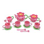 Melissa & Doug Sunny Patch Bella Butterfly Tea Set (15 pcs) - Play Food Accessories