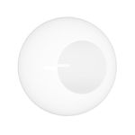 KastLite 12" White Acrylic Lamp Post Globe | Smooth Textured with 5.25" Neckless Opening | Manufactured in the USA