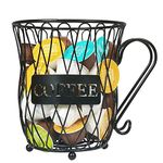 JEBELE K Cup Holder Large Capacity Coffee Caps Organiser 50 K Cup Storage Organiser Kcup Pod Organiser for Coffee Bar Accessory&Decor Coffee Pod Storage Holder for Counter, Home, Office