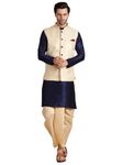 Modern Garments Men Kurta Dhoti with Waistcoat Jacket