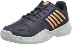 K-Swiss Court Express Omni Tennis Shoe, Graystone Peach Nectar White, 12.5 UK Child