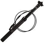 WYOUTDOOR Mountain Bike Dropper Seatpost Bicycle Seatpost Hydraulic Lifting Remote Control Adjustable Seatpost Tube 150MM Travel External Cable Remote Control,31.6/30.9Mm,Black,30.9MM