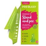 PEE BUDDY 20 Funnels Disposable Female Urination Device for Women | Portable, Leak-proof Stand and Pee Funnels for Women, Girls| Public Toilets, Travel, Camping, Hiking and Outdoor Activities