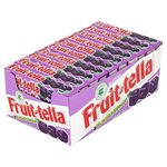 Fruittella Chewy Candy Grape Flavour With Fruit Juice 40g (20 Sticks) Individually Wrapped