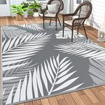 Jabykare Palm Leaf Outdoor Rug Wate