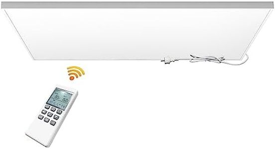 byecold Ceiling Infrared Heater with Remote Control, Built-in Thermostat Far Infrared Panel Energy Efficient, Overheat Protection, Waterproof Silent Heater Panel for Room - 860W