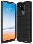 ConnectPoint [Bumper] Exculsive Zebra with Anti Dust Plugs Shockproof Slim Back Cover Case for LG G7 ThinQ 6.1"- Black