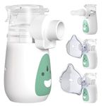 UHOUSEST Nebuliser Machine for Adults & Kids, Portable Nebuliser with Charging Function, Handheld Steam Inhaler for Home and Travel Use