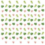 SUNBEAUTY Green Hanging Leaves Garland Print Leaves Green Decorative Silk Leaves Green Paper Leaves with Petal for DIY Wedding Birthday Baby Shower Wall Decor Set of 12