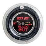 Pro's Pro Blackout - Black 1.28mm Tennis String 200m Reel