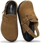 Project Cloud Genuine Leather Clogs for Women – Backstrap Women's Mules & Clogs with Memory Foam Insole – Lightweight, Trendy Womens Mules – Comfortable Slip On Shoes for Women (Cassey, Chestnut, 6)