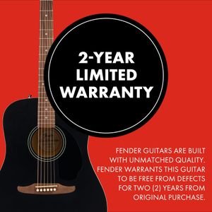 Fender Redondo Dreadnought Acoustic Guitar – Black