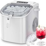 Cobuy 1.2L Ice Maker Machine with Handle, Portable Ice Machine Maker for Home/Office/Bar, White