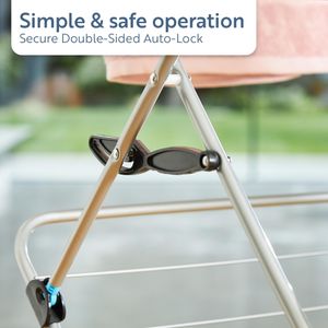 Minky 3-Tier Clothes Airer – Folding Indoor Laundry Drying Rack