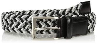 PGA TOUR Multicolor Stretch Braid Men's Belt, Grey, Large