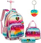 Rolling Backpack for Girls Wheels B