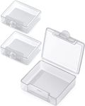 Small Pocket Pill Case(3 Pack), Barhon Daily Single Pill Box Organizer Portable for Purse Travel, One Day Mini Pill Container for Pills Vitamin Fish Oil Supplements (White)