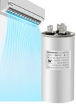 CBB65 Capacitor 35+5 µF ±5% 370V/440V for AC, 35/5 MFD Dual Run Start Round AC Capacitor for HVAC or Air Conditioner or Compressor Fan or Condenser Straight or Heat Pump
