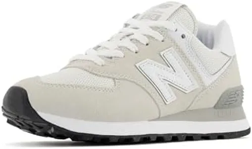 New Balance womens 574 V3 Sneaker, Nimbus Cloud/White, 8.5 Wide US