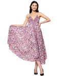 KE Kanha Exports Women's Long Dress(Pink 1814)