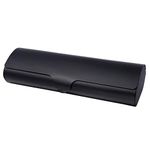 Philley Eyeglass Case Aluminum Ultra-Light Hard Myopia Glasses Case(Black)