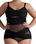 SLC Forever Premium X-Shapewear, Slimming Tummy Control, Waist Reduction for Women, High-Waisted, Breathable Fabric, X-Shape X-Band Design Black