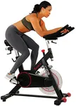 Sunny Health & Fitness Magnetic Belt Drive Indoor Cycling Bike with 44 lb Flywheel and Large Device Holder, Black, Model Number: SF-B1805