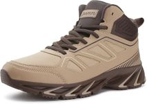 Joomra Mens High Top Sneakers for Young Man Size 7.5 Walking Basketball Tennis Shoes Fashion Casual Non Slip Khaki 41