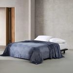 Calvin Klein - Queen Blanket, Super Soft Plush Bedding, All Season Home Decor (Core Plush Slate Blue, Queen)